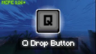 Q Button Drop MCPE ⚡ Best Quick Drop Button Mod for Minecraft PE