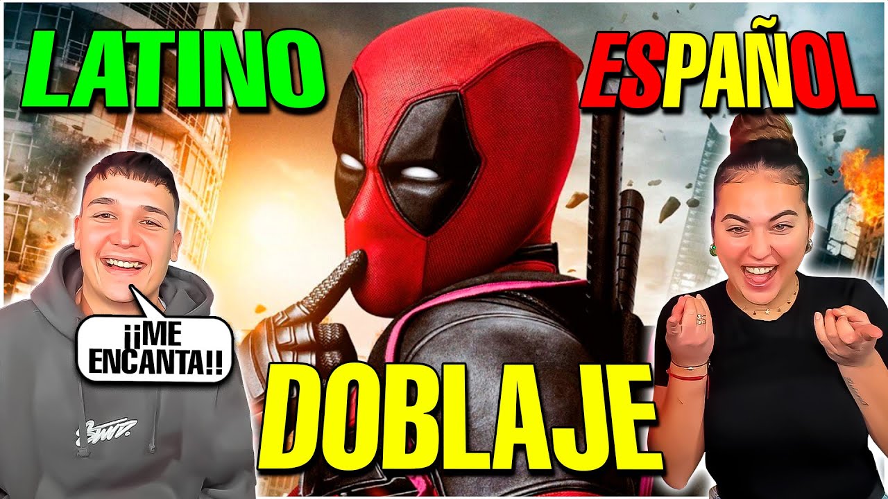 🇪🇸 MIS SOBRINOS REACCIONAN al DOBLAJE LATINO vs ESPAÑOL *DEADPOOL MEXICANO*🇲🇽😱 ¡NO ENTIENDEN NADA!