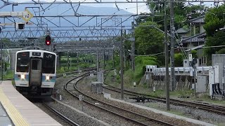 【前面展望】中央本線 211系普通列車 上諏訪～小淵沢