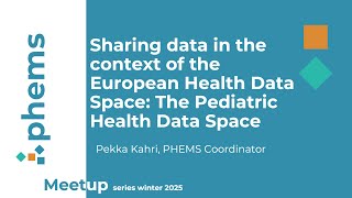 Sharing data in the context of the European Health Data Space: The Pediatric Health Data Space