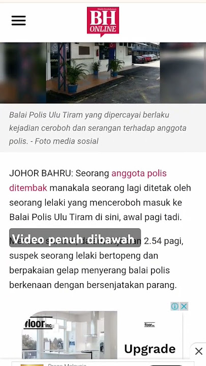 Gempar Balai polis Ulu tiram