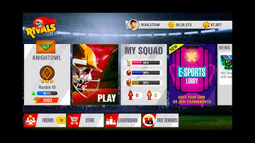 How to Signin in WCC Rivals||Cricket Game