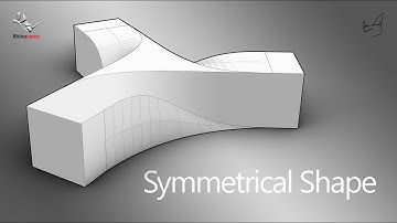 Symmetrical Shape in Rhino 3D - Blend Surface + Sweep 2 rail