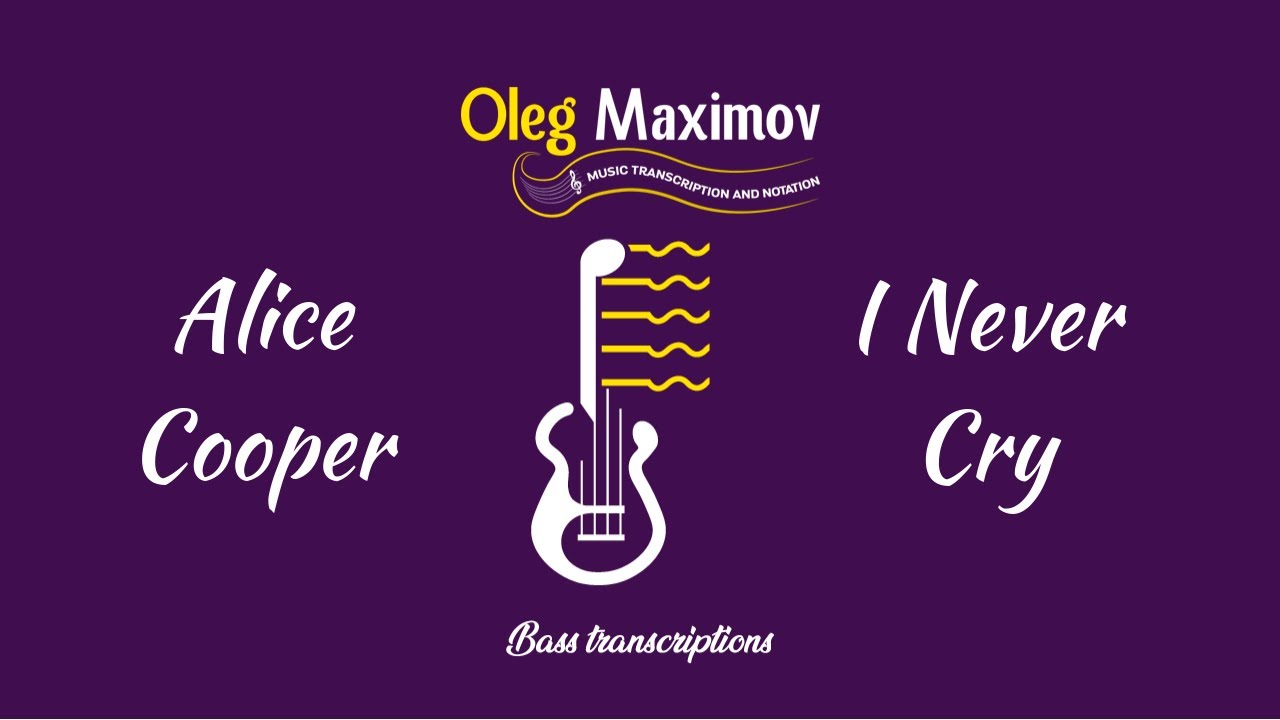 How to play bass Alice Cooper - I never cry Bass transcription