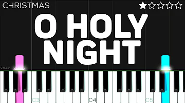 Christmas - O Holy Night  | EASY Piano Tutorial