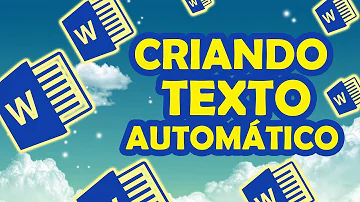 Como inserir um texto pronto no Word?
