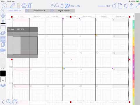 How to set up a pdf planner for events in ZoomNotes
