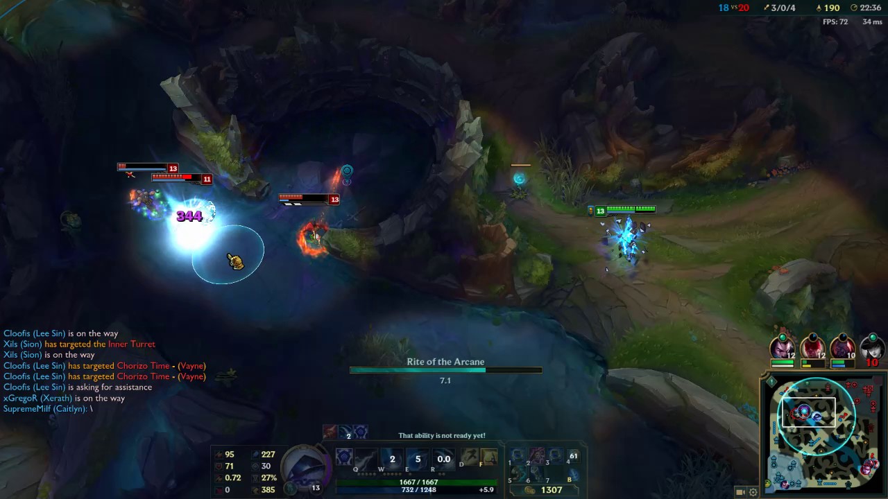 Xerath 1v4 baron stop