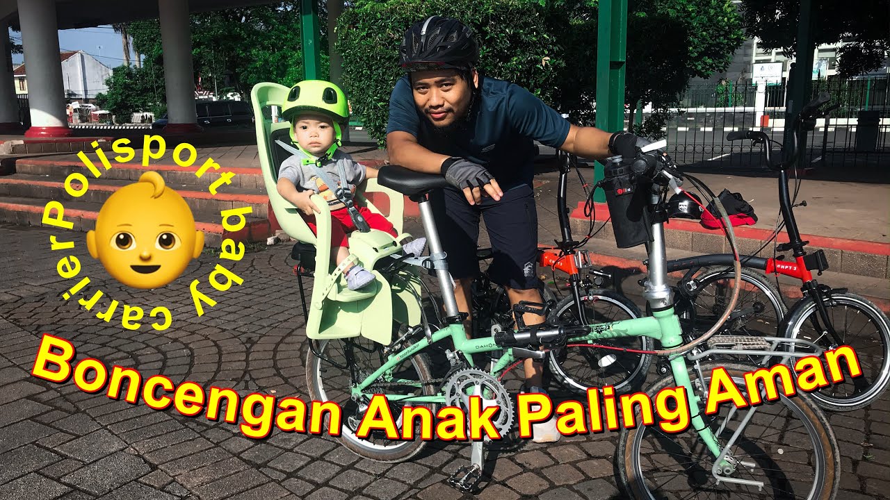 Review Boncengan Sepeda anak | Polisport Baby Carrier & Rak Topeak super tourist DX