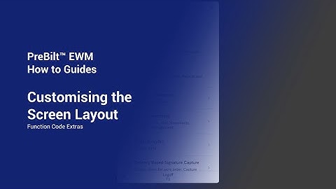 PreBilt for EWM | Framework Configuration | Function Code Extras
