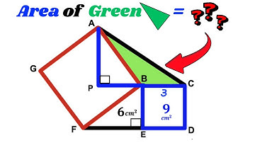 Only 1% Can Find the Area of This Green Triangle! | (triangle) |#math  #maths #geometry