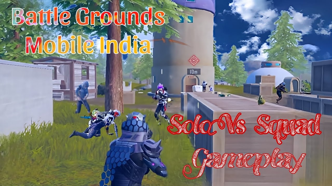 Bgmi Solo Vs Squad Gameplay || Bgmi 1v4 Gameplay 