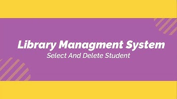 #17 Library management System in PHP OOPs  || Select And Delete Student || PHP OOPS with ajax