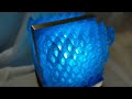 3D Printed Lamp - T120203 Fluorite/Cyan
