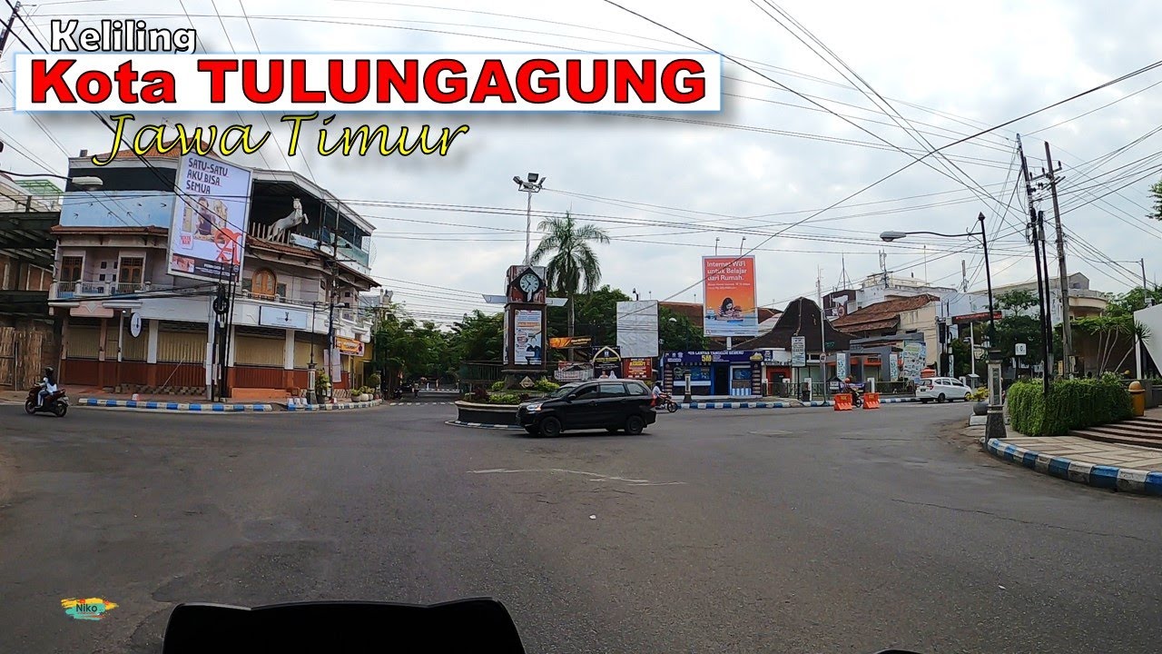 Kota TULUNGAGUNG - Keliling Kota Naik Motor, RAMAI juga ya