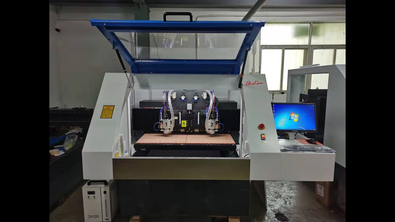 2 Axis PCB Drilling and Routing machine with automatic tool change ...