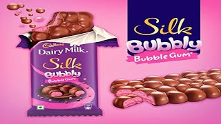 ASMR Unboxing Cadbury Dairy Milk Bubbly Bubble Gum Silk for the First Time..Bubble Gum z Too Much