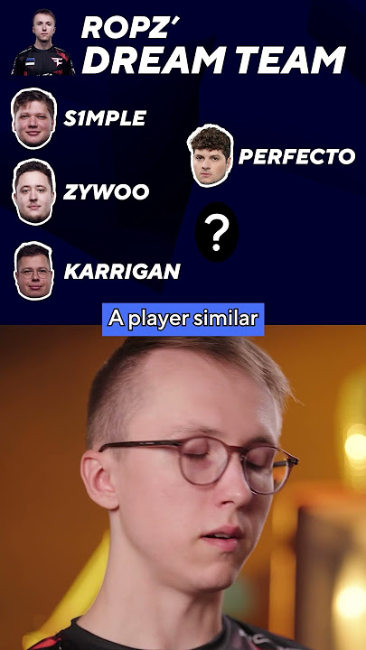 ropz isn't on his own Dream Team 😮