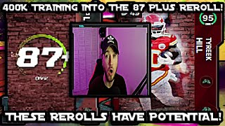 *BIG PULLS* 400K TRAINING INTO THE 87+ BACKYARD BRAWLER REROLL! THESE CAN BE GOOD! MADDEN 22