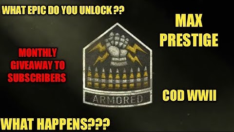 COD WWII: Entering Armored Maxed Prestige :What Happens -Must wacth