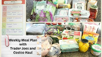 Weekly Meal Plan with Costco and Trader Joes Grocery Haul | Terrific Planner
