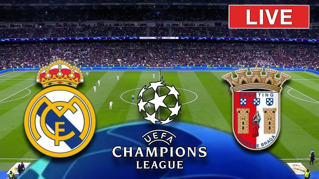 REAL MADRID X BRAGA - CHAMPIONS LEAGUE AO VIVO 23/24 