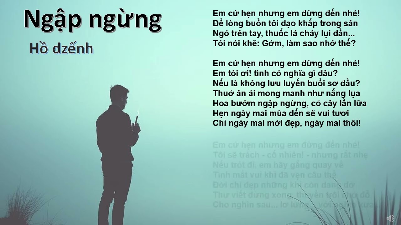 Ngập ngừng - Hồ Dzếnh