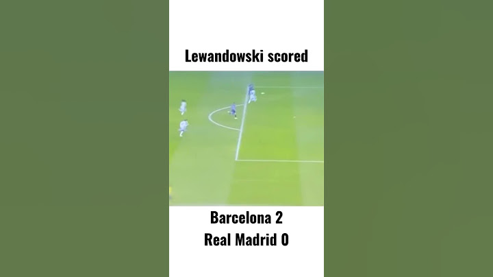 Lewandowski scored.  Barcelona 2 Real Madrid 0. Super copa final 2023.