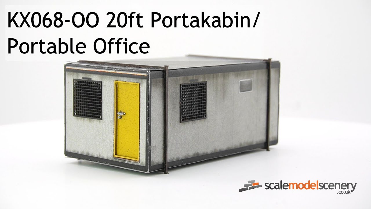 KX068-OO 20ft Portakabin/Portable Office - OO Scale Kit from Scale Model Scenery