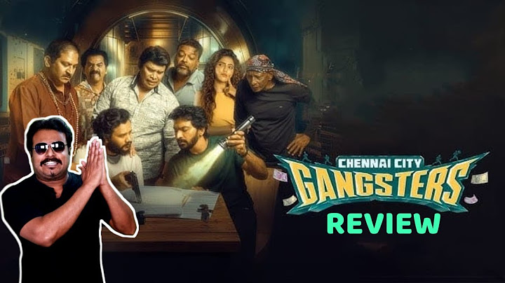 Chennai City Gangsters Review by Filmi craft Arun|Vaibhav|Athulya Ravi|Vikram Rajeshwar|Arun Keshav