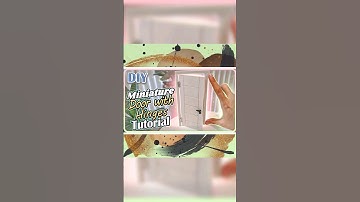 DIY Miniature Door and Hinge Tutorial #shorts