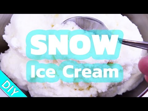 Snow Ice Cream | DIY Tutorial & Recipe - make ice cream with real snow