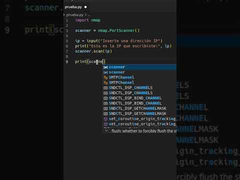 Como crear un PROGRAMA para ESCANEAR REDES con PYTHON 🐍 #SHORTS