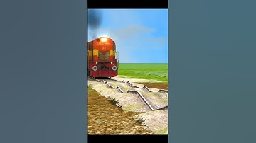 Trains Running on RISKY RAILROAD TRACK | Most Dangerous Train Track #shorts