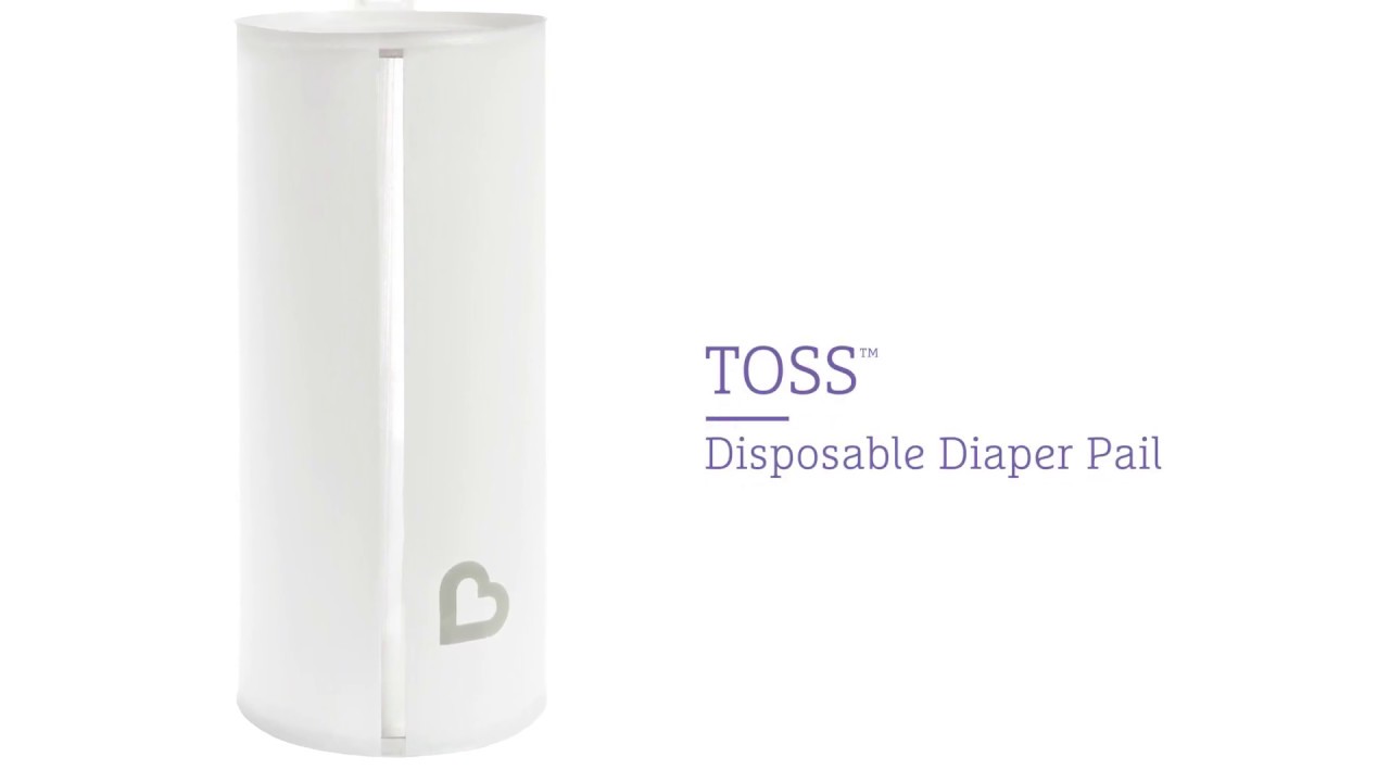 NEW from Munchkin Toss™ Portable & Disposable Diaper Pail YouTube