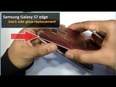 Samsung galaxy s7 edge back side glass replacement