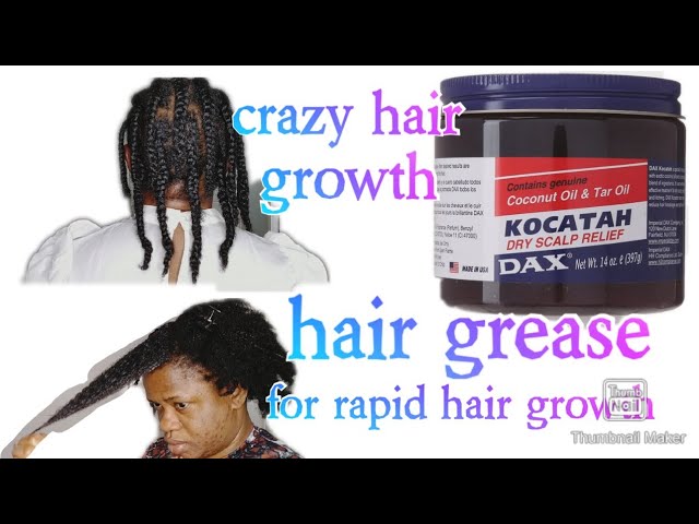 Moisturizing Dry Crunchy hair with Black Dax Grease; 4C natural hair 