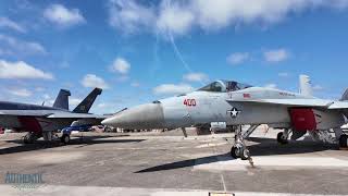 NAS Oceana Air Show 2024 | F/A-18 Super Hornet Walk-Around - VFA-103, VFA-87, & VFC-12 CAG Birds
