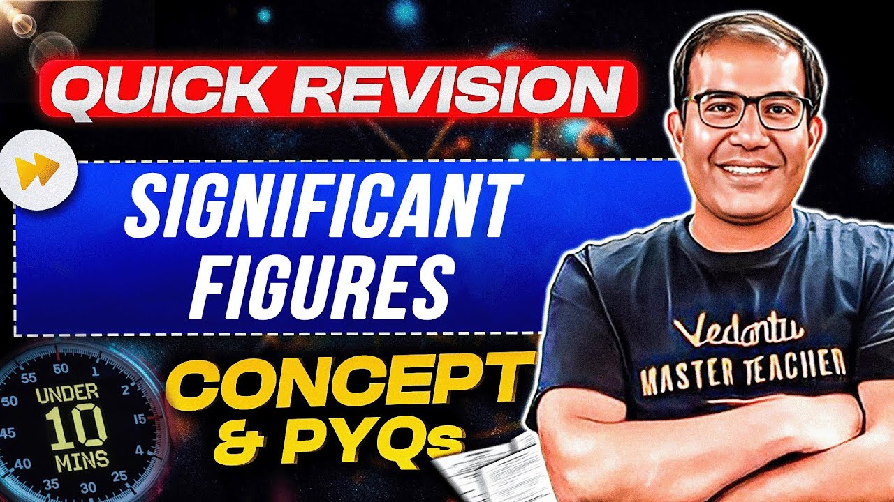 JEE 2026 | ✅ Significant Figures | ALL Concept + PYQs in 10 mins 🤯 | Vinay Shur Sir