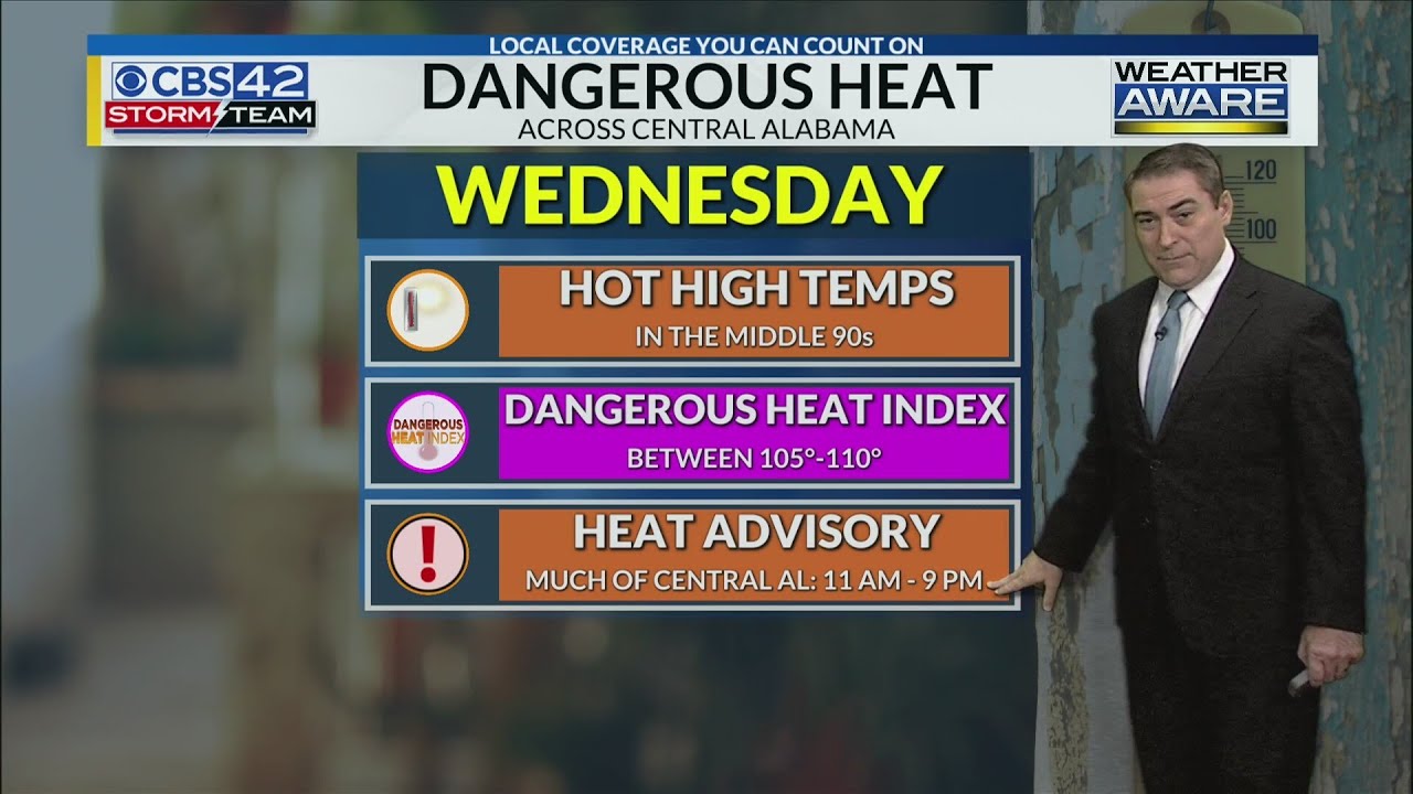 July 2nd CBS 42 News at 4 pm Weather Update - YouTube