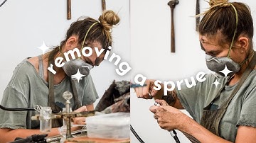 Metalsmithing for Beginners- Learn Jewelry Making: How to remove a Sprue from inside a Ring/Bracelet