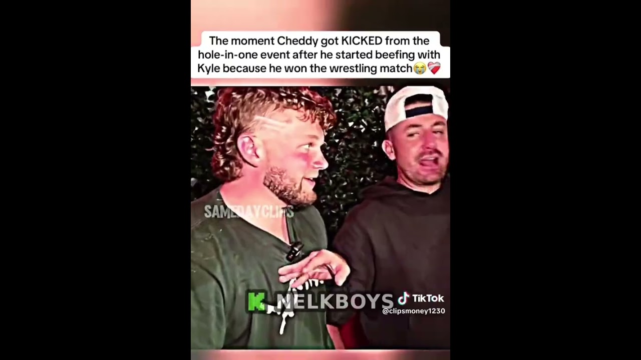 Cheddy Gets MAD After Losing Fight vs Kyle from Nelk Boys During Hole in One Stream 