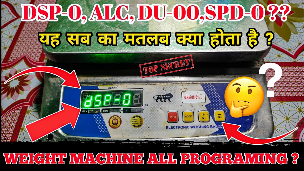 Master weighing machine programming 🤫😱 #weighingscale # calibration #settings