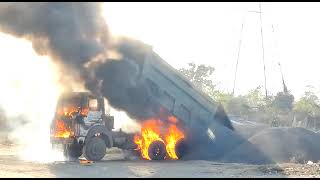 Cilgu Dumper On Fire