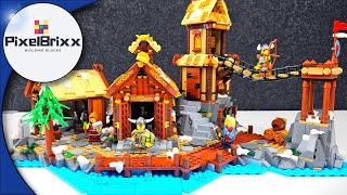 🌳🔹LEGO® Ideas 21343: Viking Village - Speedbuild | Presentation