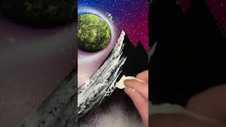 Happy little mountains #spraypaint