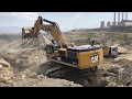 Caterpillar 385C Excavator Loading Trucks And Caterpillar 773D Dumper - Kivos Ate