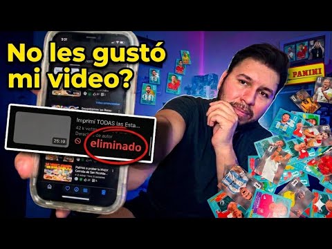 PANINI ELIMINÓ mi Video de las Estampas del Mundial 😱/ ¿Qué se puede hacer?