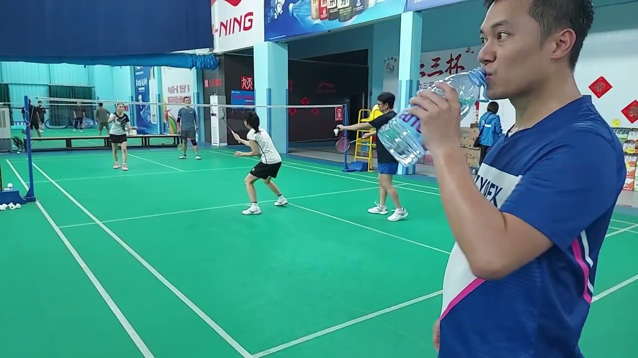 Badminton game, Zhongshan, China 2 28 26 5
