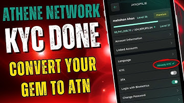 Athene Network KYC Done ✅ | Convert Your Gems to ATN Coins Fast!